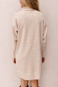 Dress melange lurex - Biscuit - 02512 - Bij Keesje - Esqualo - jurk