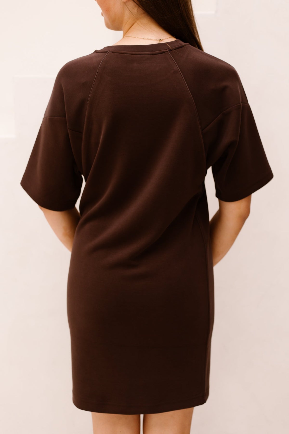 Dress modal - Cacao - 05500 - Bij Keesje - Esqualo - jurk