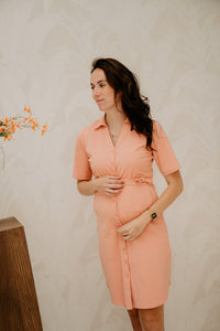 Dress Neck Sunset Clay - Bij Keesje - mi piace - jurk