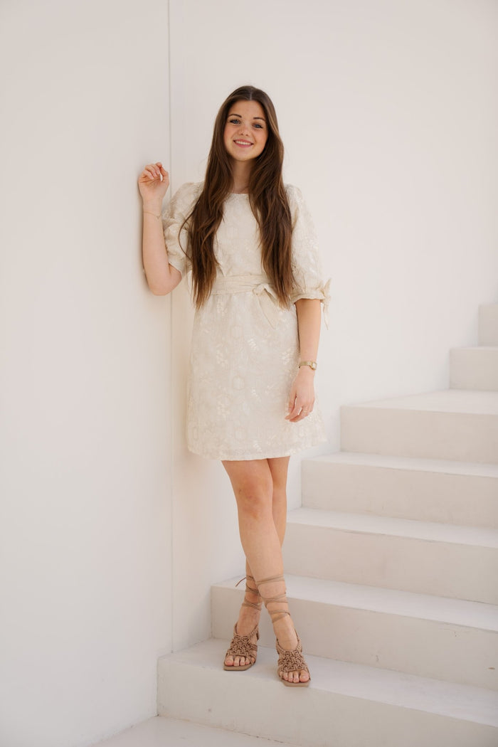 Dress offwhite - silver 26326 - Bij Keesje - Smashed Lemon - Jurk