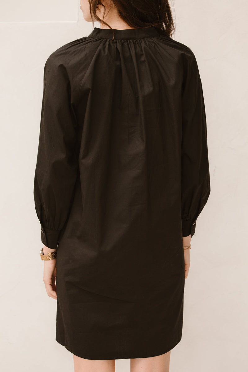 Dress raglan poplin Black F25.28504 - Bij Keesje - Esqualo