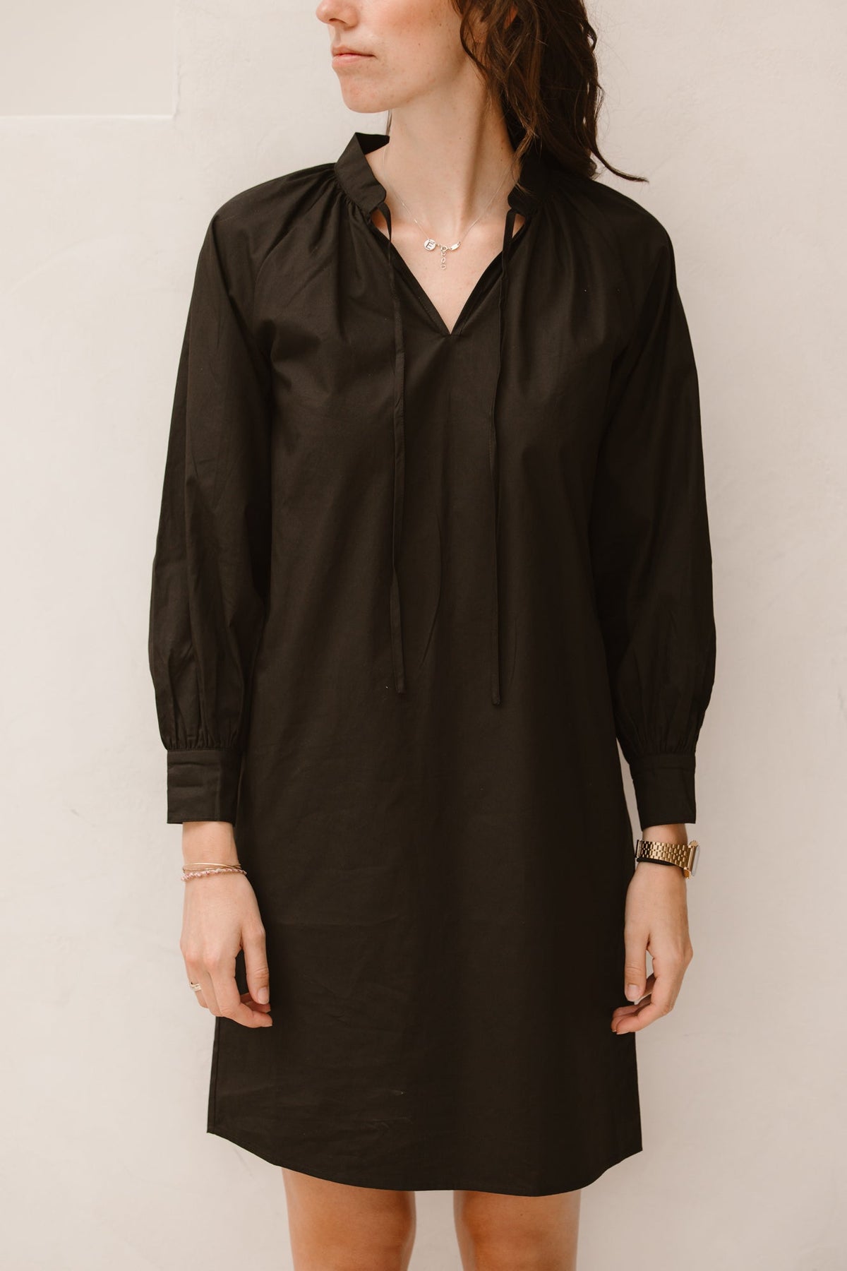 Dress raglan poplin Black F25.28504 - Bij Keesje - Esqualo