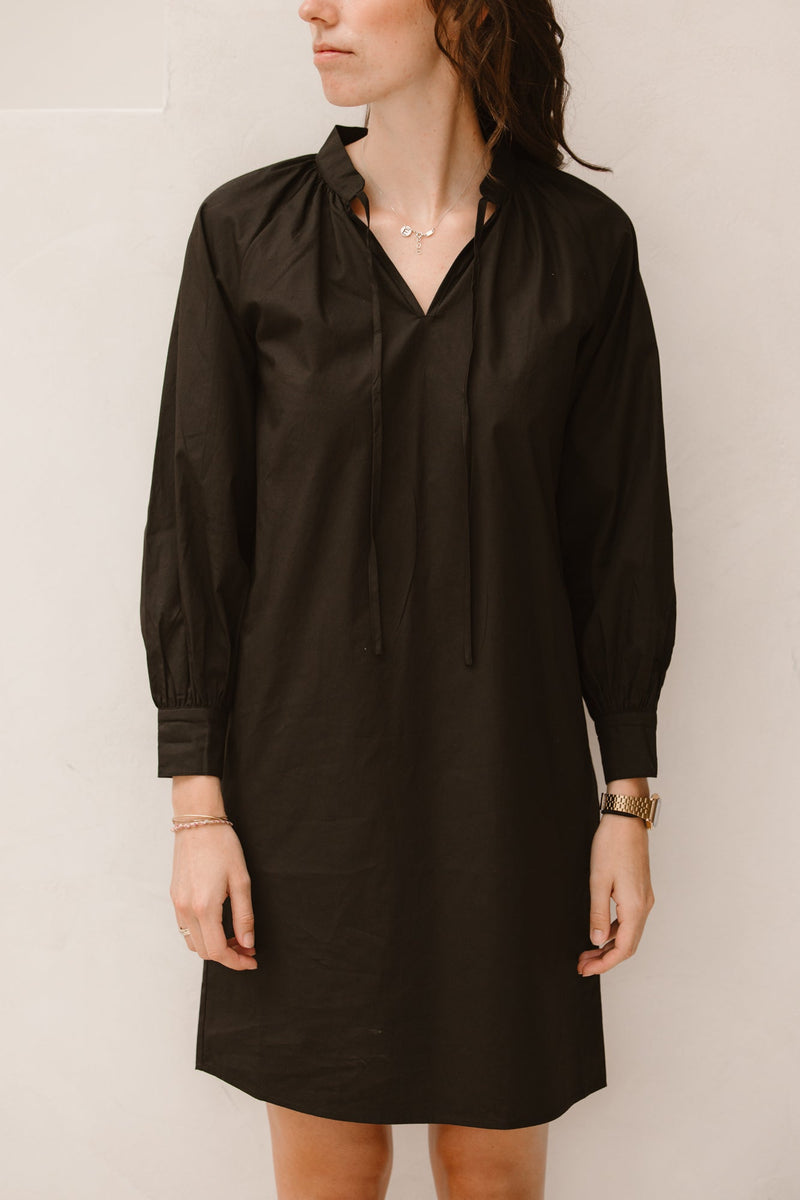 Dress raglan poplin Black F25.28504 - Bij Keesje - Esqualo