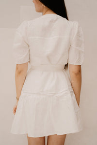 Dress short lace linnen 28227 - Bij Keesje - Esqualo - Jurk