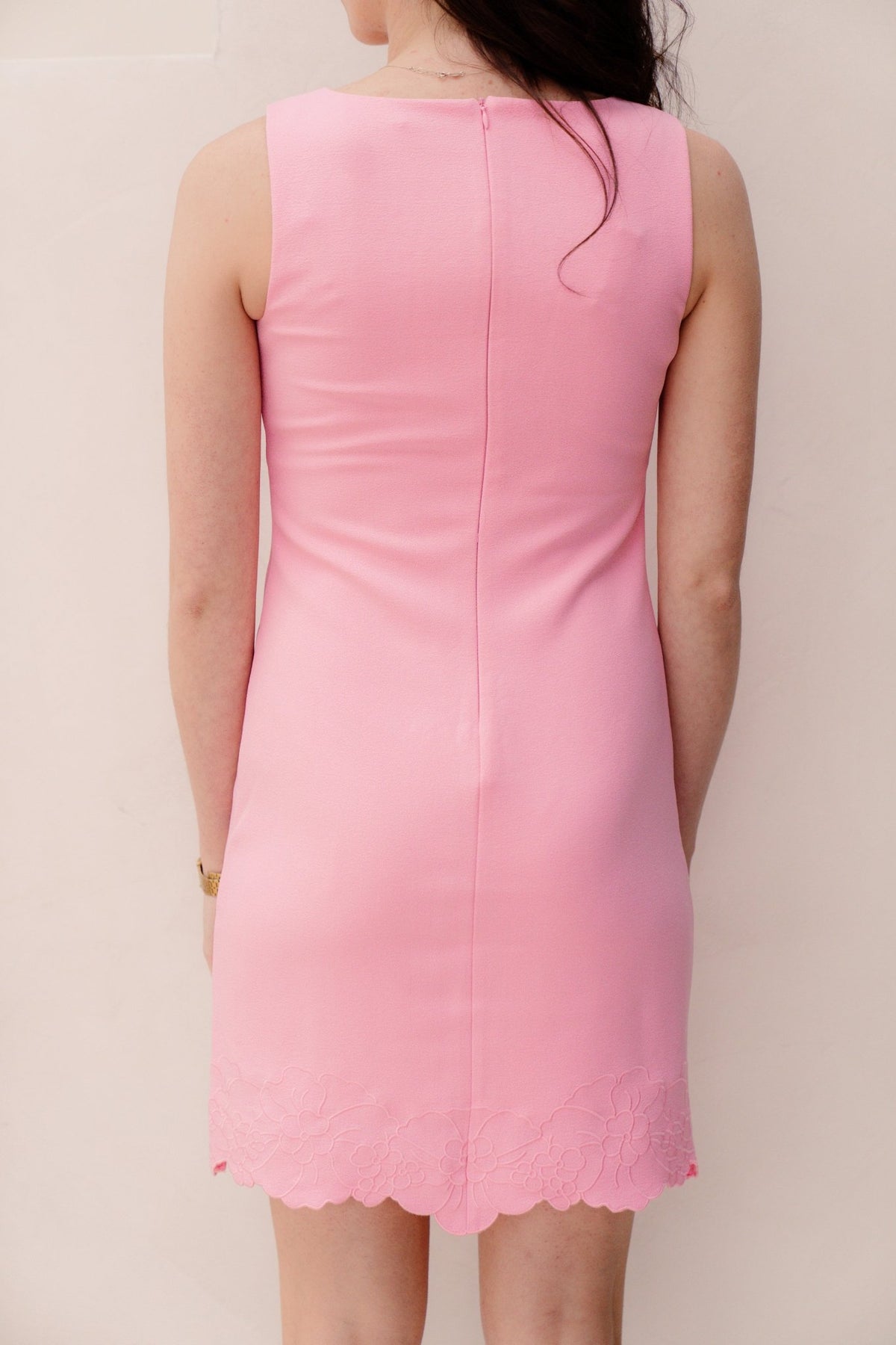 Dress slve/lss flower bottom rose 05010 - Bij Keesje - Esqualo - jurk