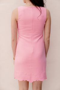 Dress slve/lss flower bottom rose 05010 - Bij Keesje - Esqualo - jurk