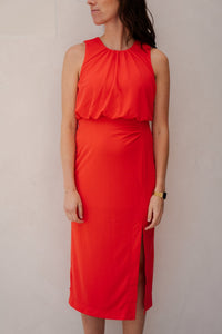 Dress slv/less red - 10226 - Bij Keesje - Esqualo - jurk