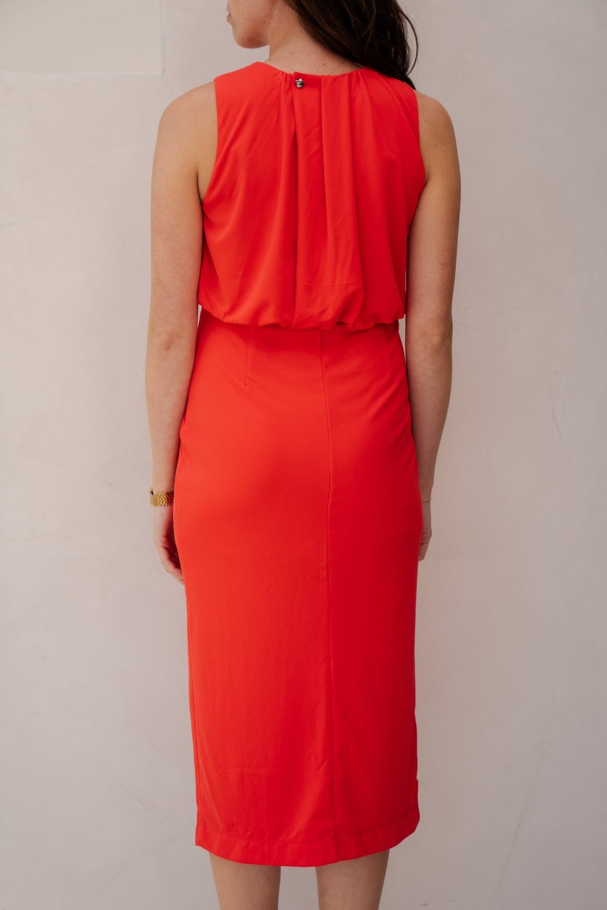 Dress slv/less red - 10226 - Bij Keesje - Esqualo - jurk