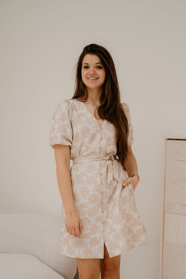 Dress Soleo sand palm - Bij Keesje - Elvira - jurk
