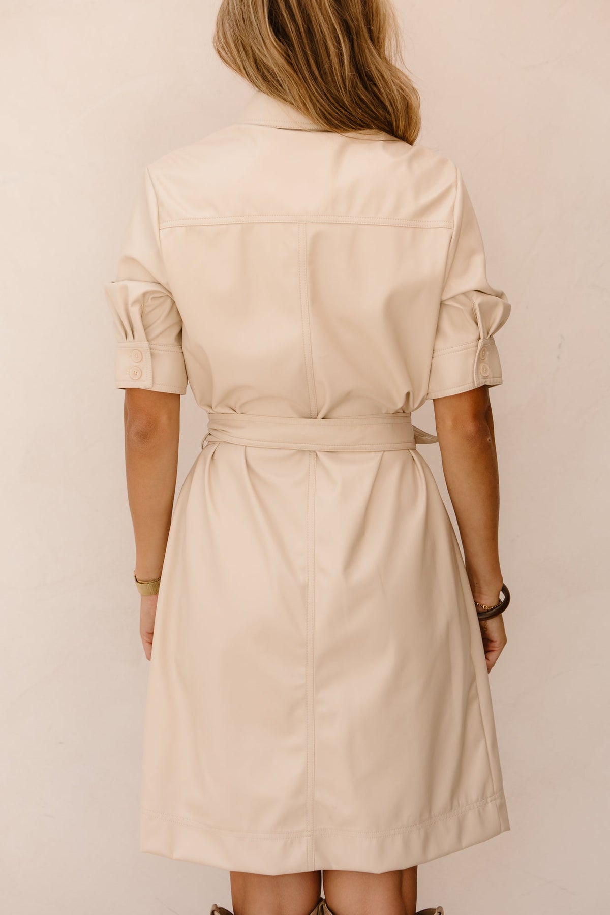 Dress super soft vegan leather sand - Bij Keesje - Esqualo