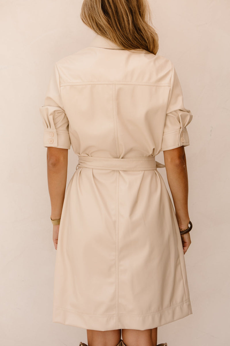 Dress super soft vegan leather sand - Bij Keesje - Esqualo
