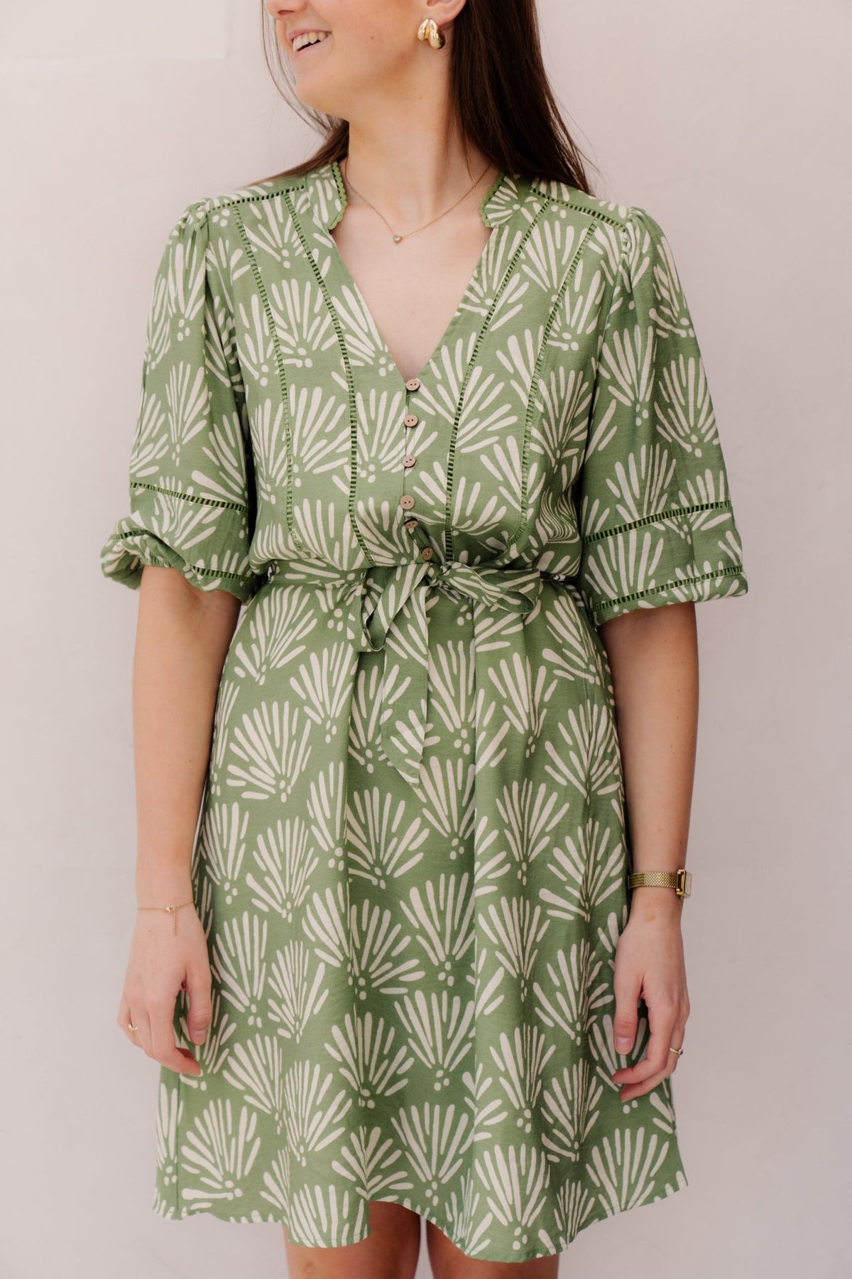 Dress tropical print 14210 - Bij Keesje - Esqualo - jurk