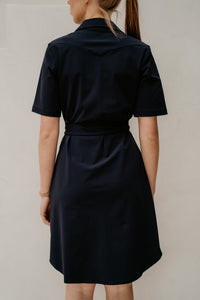 Dress V Neck Darkblue - Bij Keesje - mi piace - Jurk