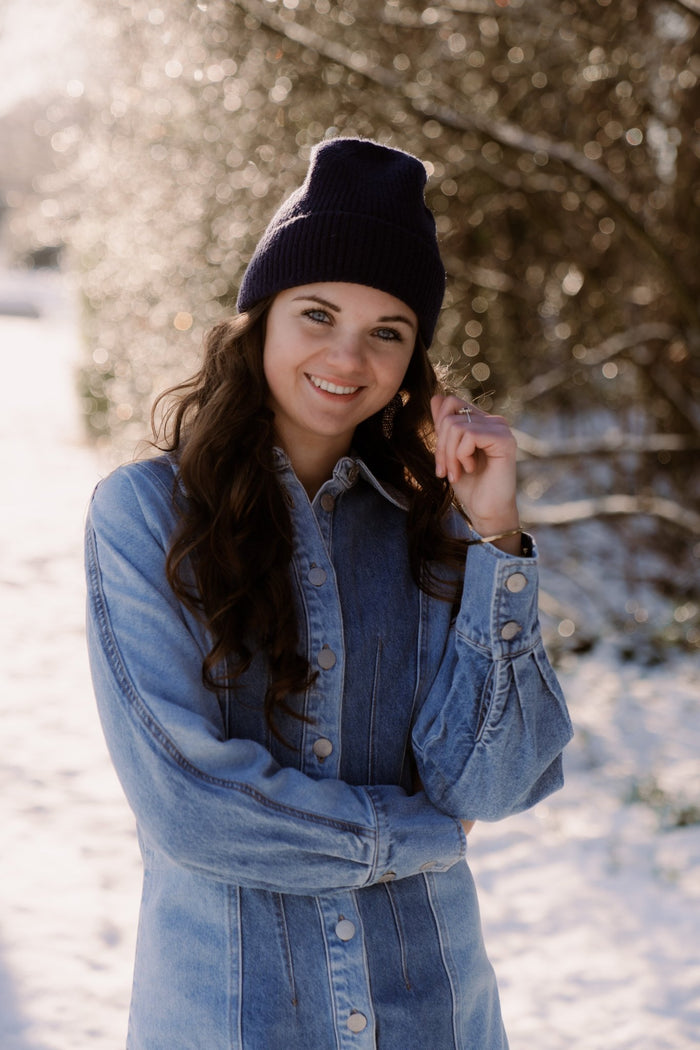 Duif muts donkerblauw - Bij Keesje - Bij Keesje