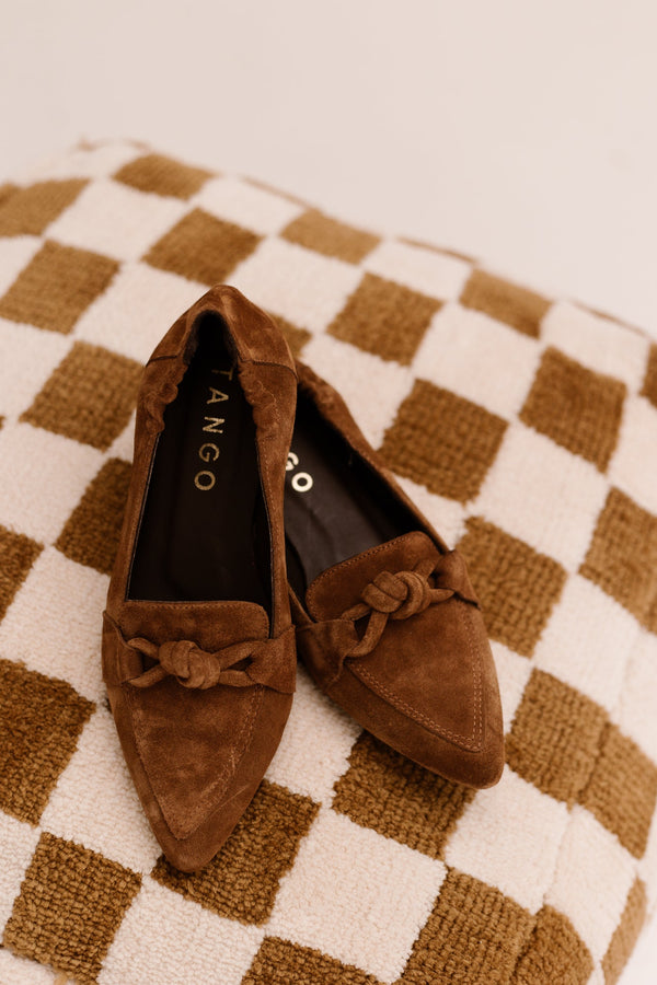 Duna 27-a suede loafer cognac - Bij Keesje - Tango - Schoenen