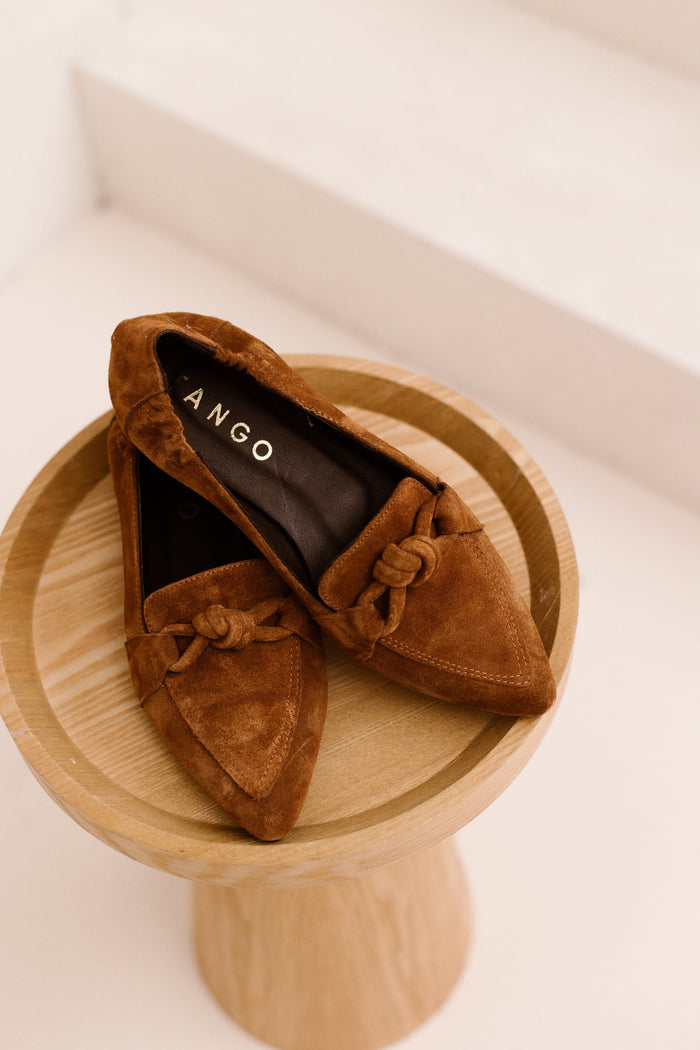 Duna 27-a suede loafer cognac - Bij Keesje - Tango - Schoenen