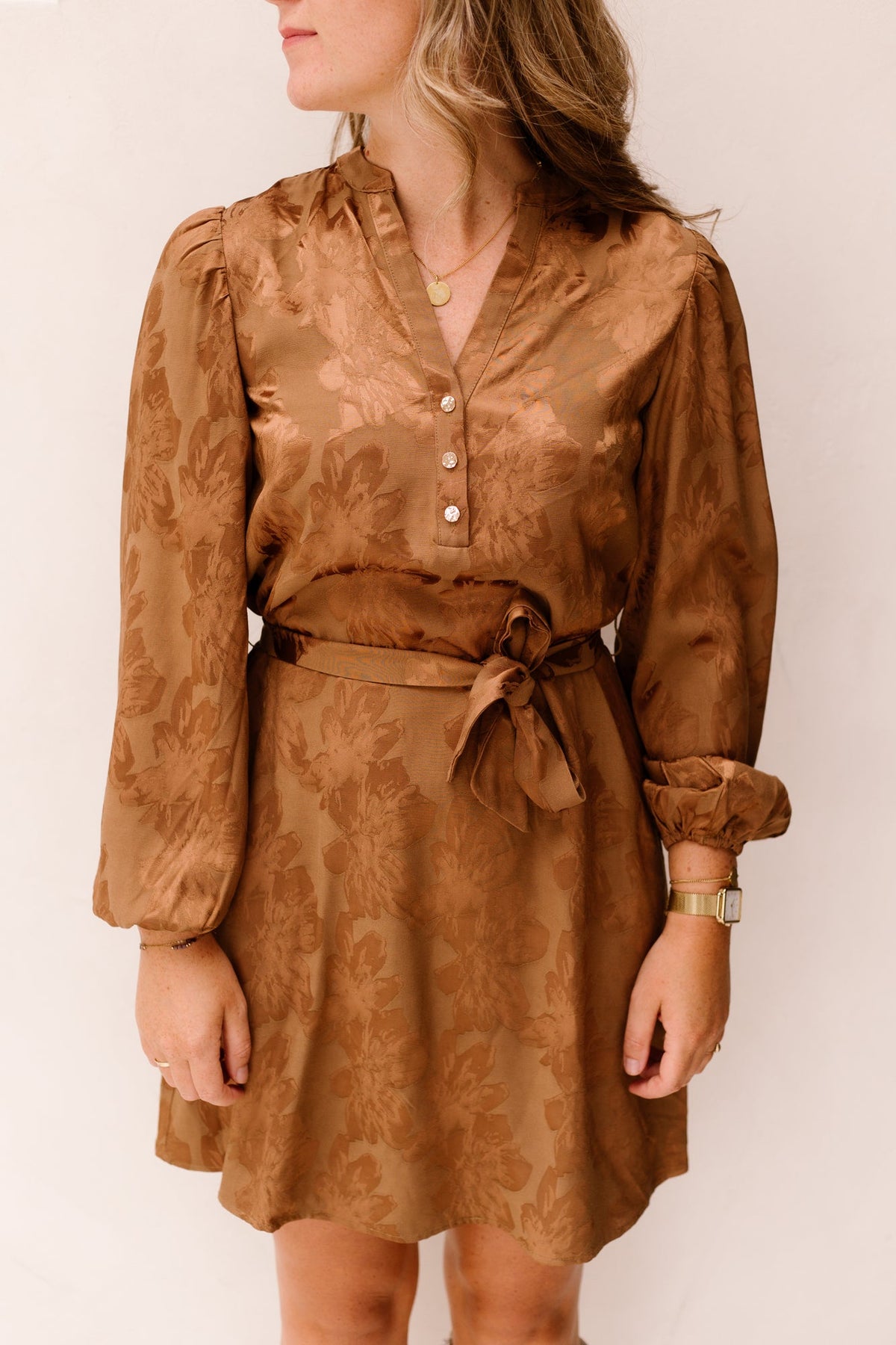 Dya Dress Cinnamon - Bij Keesje - Freebird - Jurk