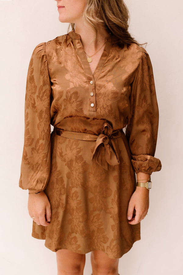 Dya Dress Cinnamon - Bij Keesje - Freebird - Jurk