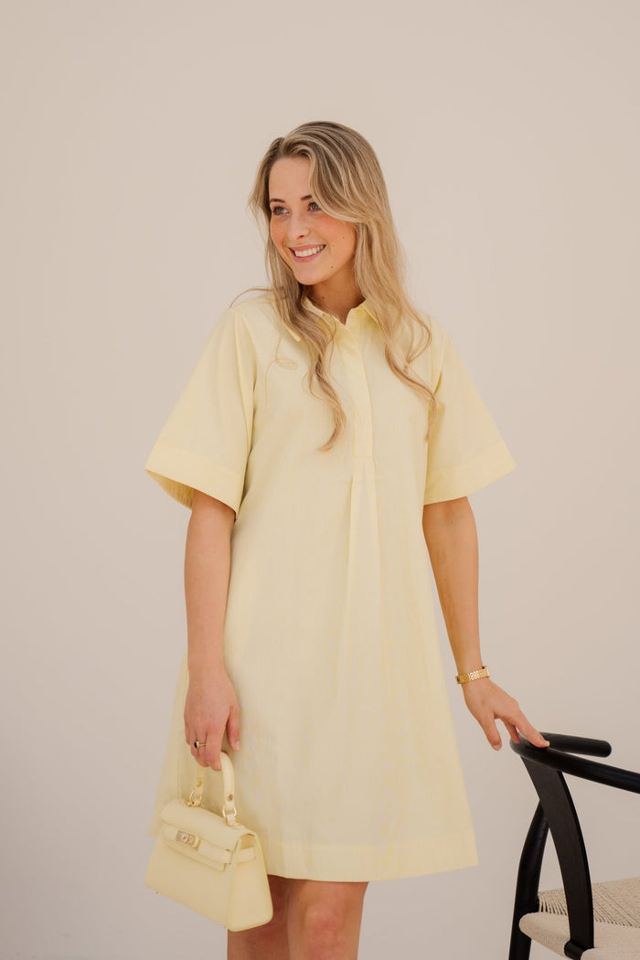 Edina Dress Straw Stripe - Bij Keesje - Sister Point - Jurk