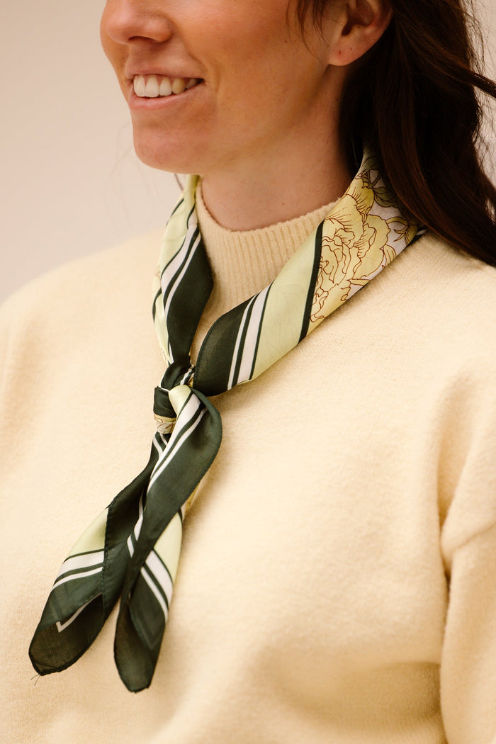 Edith sjaal bloemen geel - Bij Keesje - Bij Keesje - sjaa