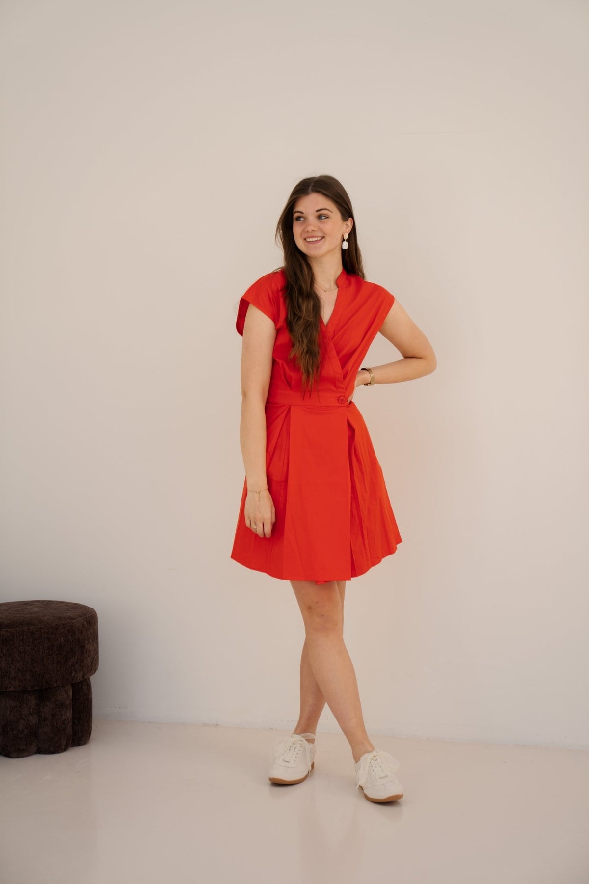 Elara wrap crop dress fame - Bij Keesje - Co'couture - Jurk