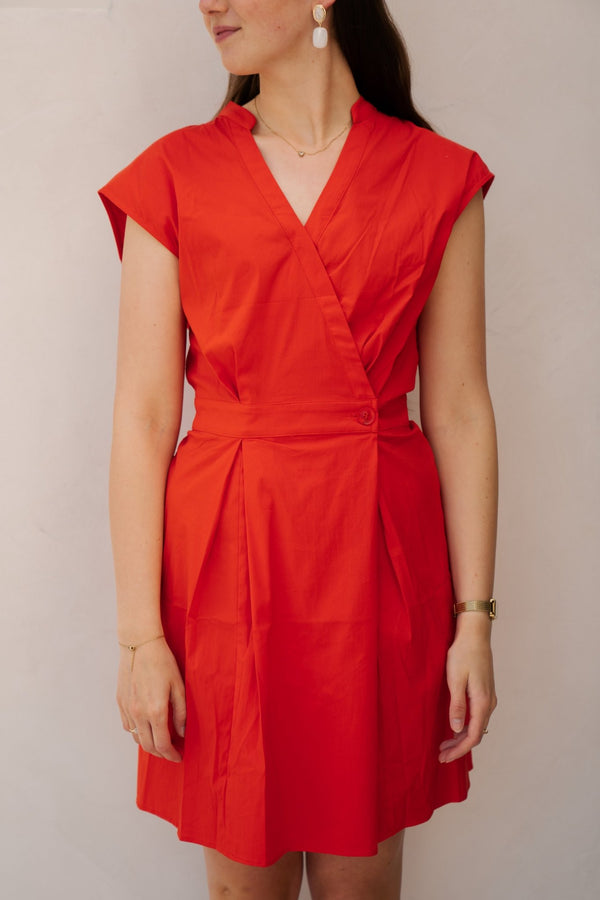 Elara wrap crop dress fame - Bij Keesje - Co'couture - Jurk