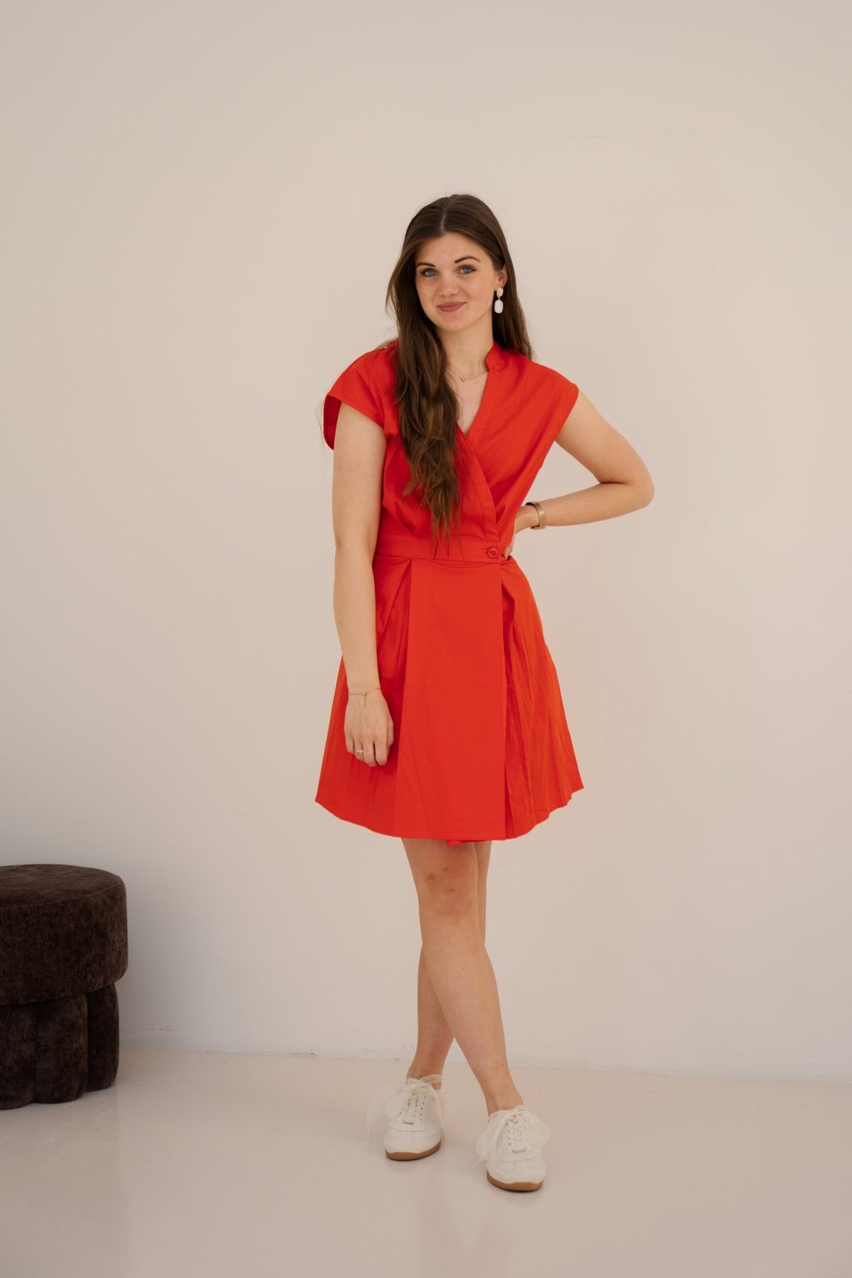 Elara wrap crop dress fame - Bij Keesje - Co'couture - Jurk