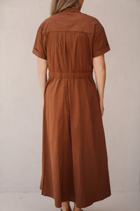 ElaraCC wrap dress suntan - Bij Keesje - Co'couture - Jurk