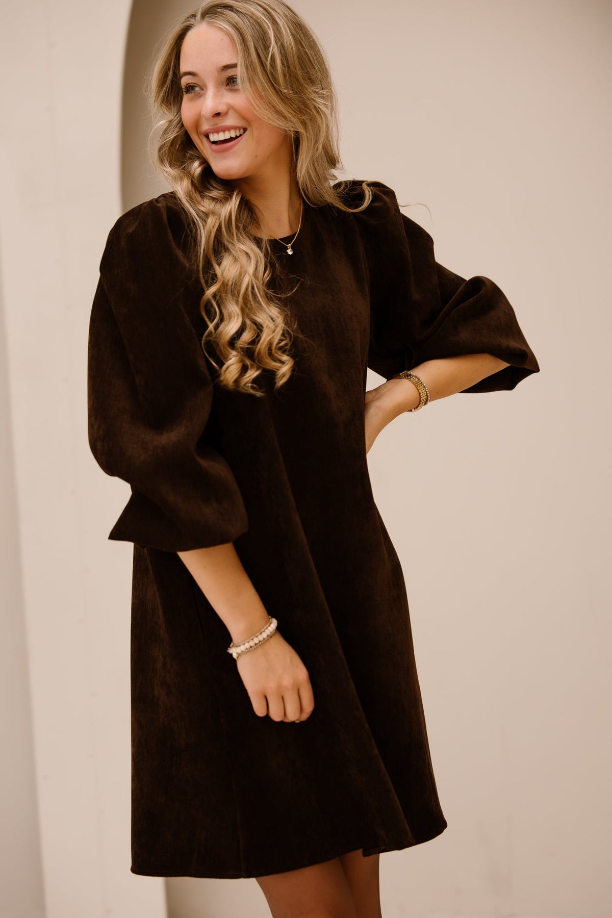 Elene dress brown - Bij Keesje - Bij Keesje - Jurk