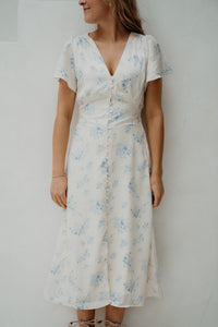 Eleni Delicate Flower Dress Creme - Bij Keesje - Neo Noir - Jurk
