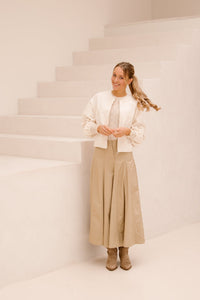 Elin Skirt Taupe - Bij Keesje - Bij Keesje - Rokken