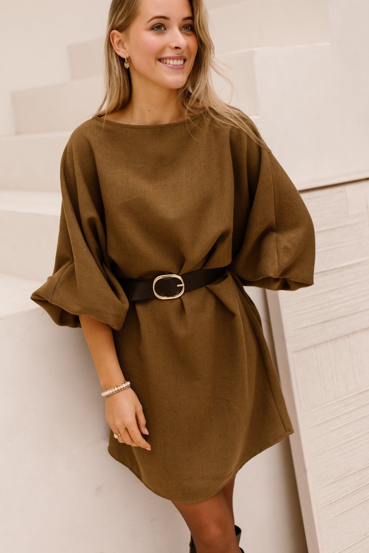 Elina dress green - Bij Keesje - Bij Keesje - Jurk