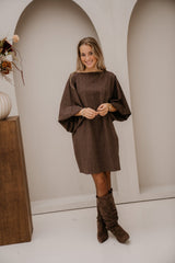 Elina Dress Ruit darkbrown