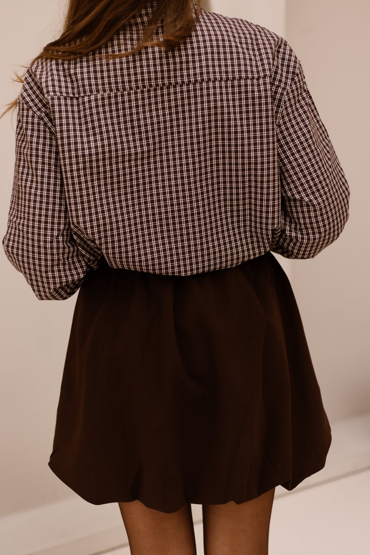 Eline ballon rokje bruin - Bij Keesje - Bij Keesje - Rok