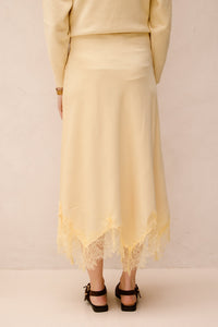 Elise skirt geel - Bij Keesje - Bij Keesje - Rokken