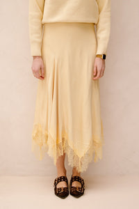 Elise skirt geel - Bij Keesje - Bij Keesje - Rokken