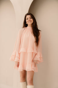 Elke dress peach - Bij Keesje - Bij Keesje - Jurk