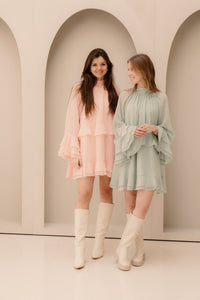 Elke dress peach - Bij Keesje - Bij Keesje - Jurk