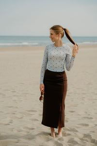 Ella Space Dot Blouse Light Blue - Bij Keesje - Neo Noir - Top