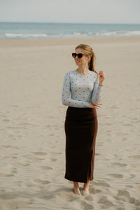 Ella Space Dot Blouse Light Blue - Bij Keesje - Neo Noir - Top
