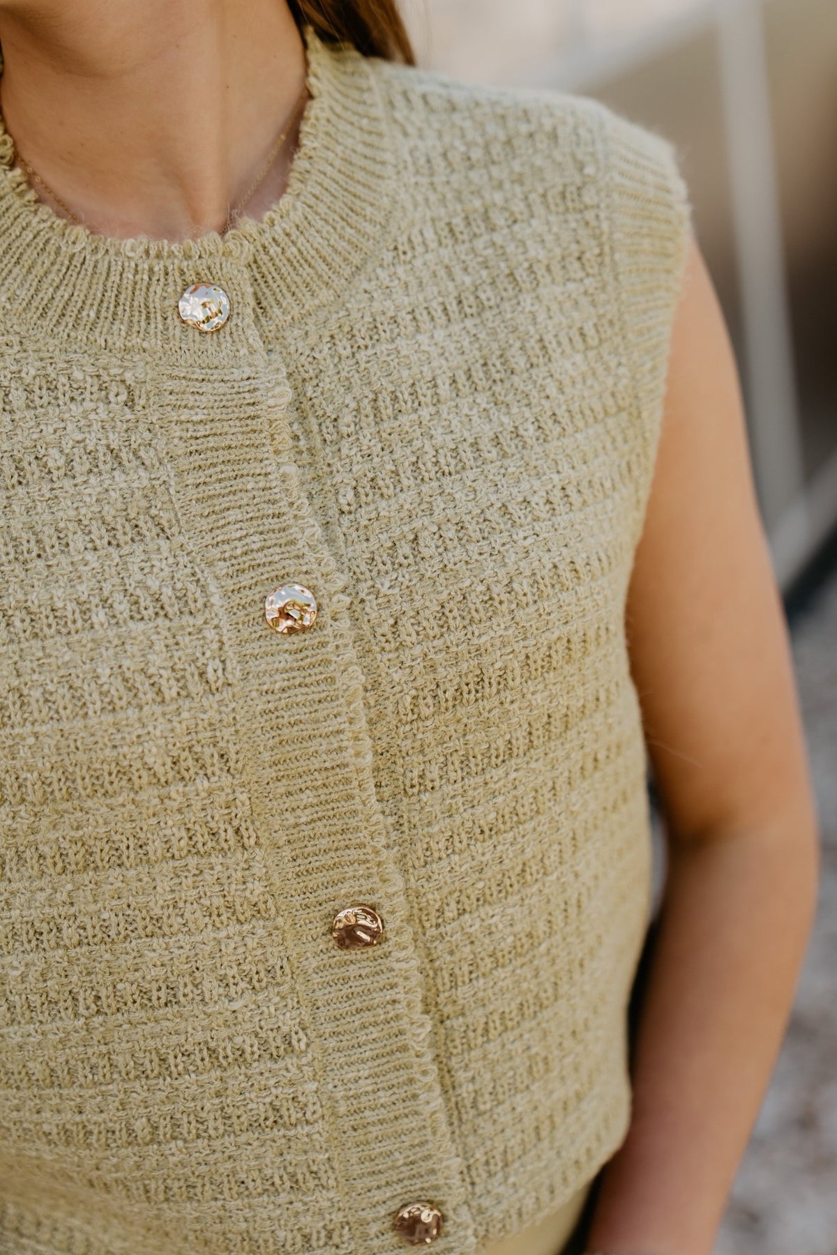 Ellen Gilet Pistache Green - Bij Keesje - Bij Keesje The Label - Gilet