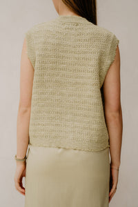 Ellen Gilet Pistache Green - Bij Keesje - Bij Keesje The Label - Gilet