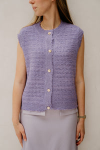 Ellen Gilet Purple - Bij Keesje - Bij Keesje The Label - Gilet