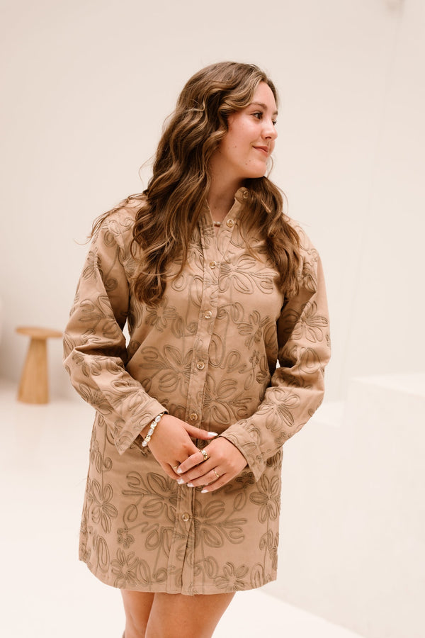 Ellis Dress Khaki - Bij Keesje - FLURESK - Jurk
