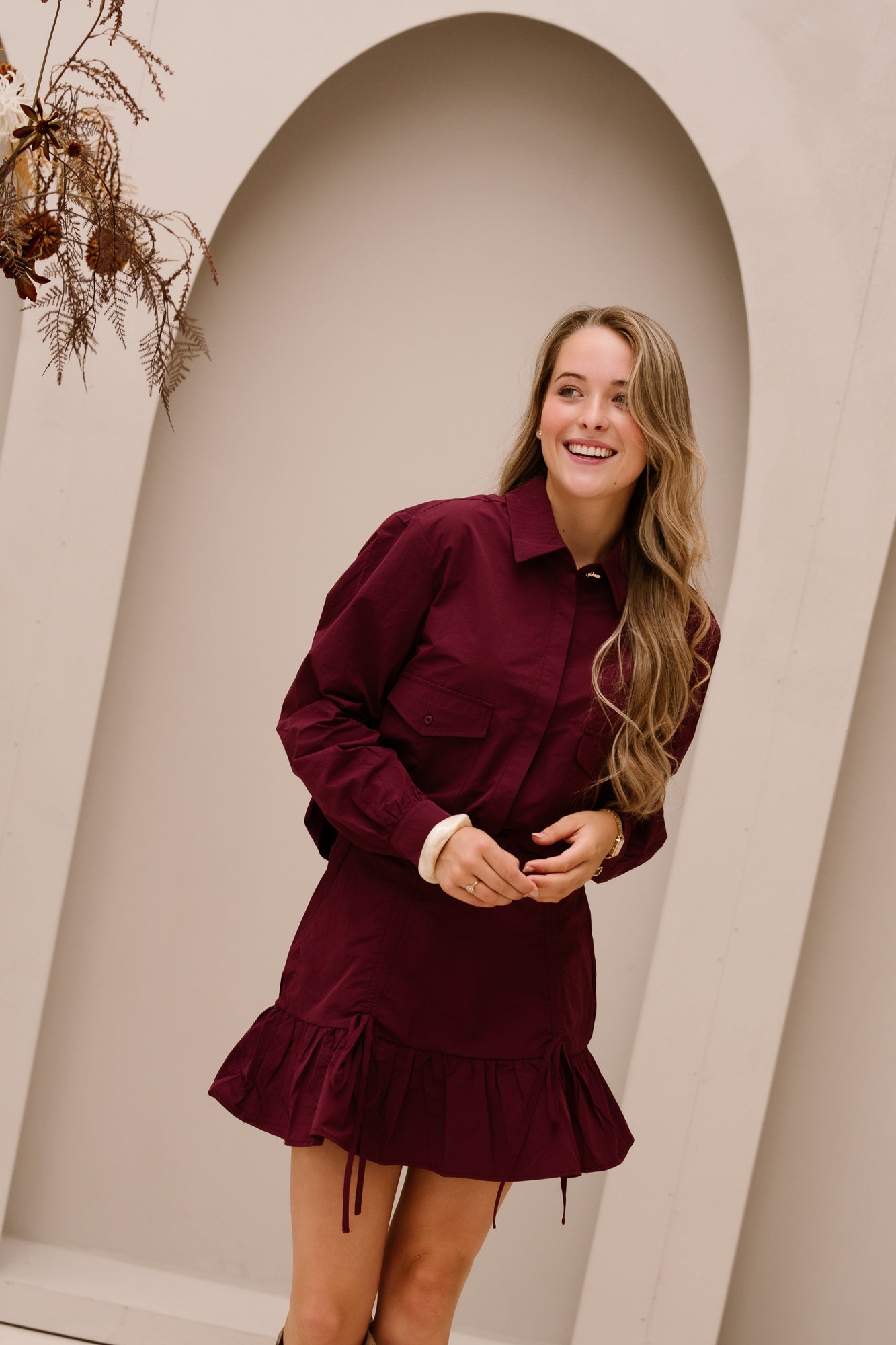 Elma Blouse Mulberry - Bij Keesje - FLURESK - Blouse