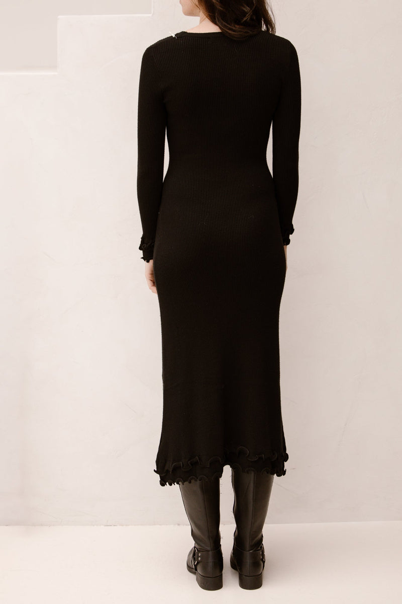 Elodie bodycon dress black - Bij Keesje - Bij Keesje