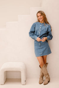 Elsje Denim Dress - Bij Keesje - Bij Keesje - Jurk