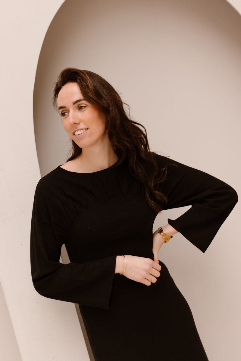 Emerson knit dress black - Bij Keesje - Neo Noir