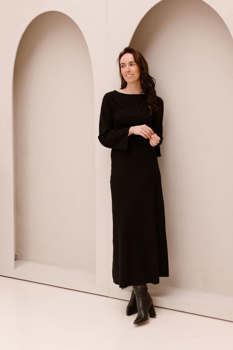 Emerson knit dress black - Bij Keesje - Neo Noir