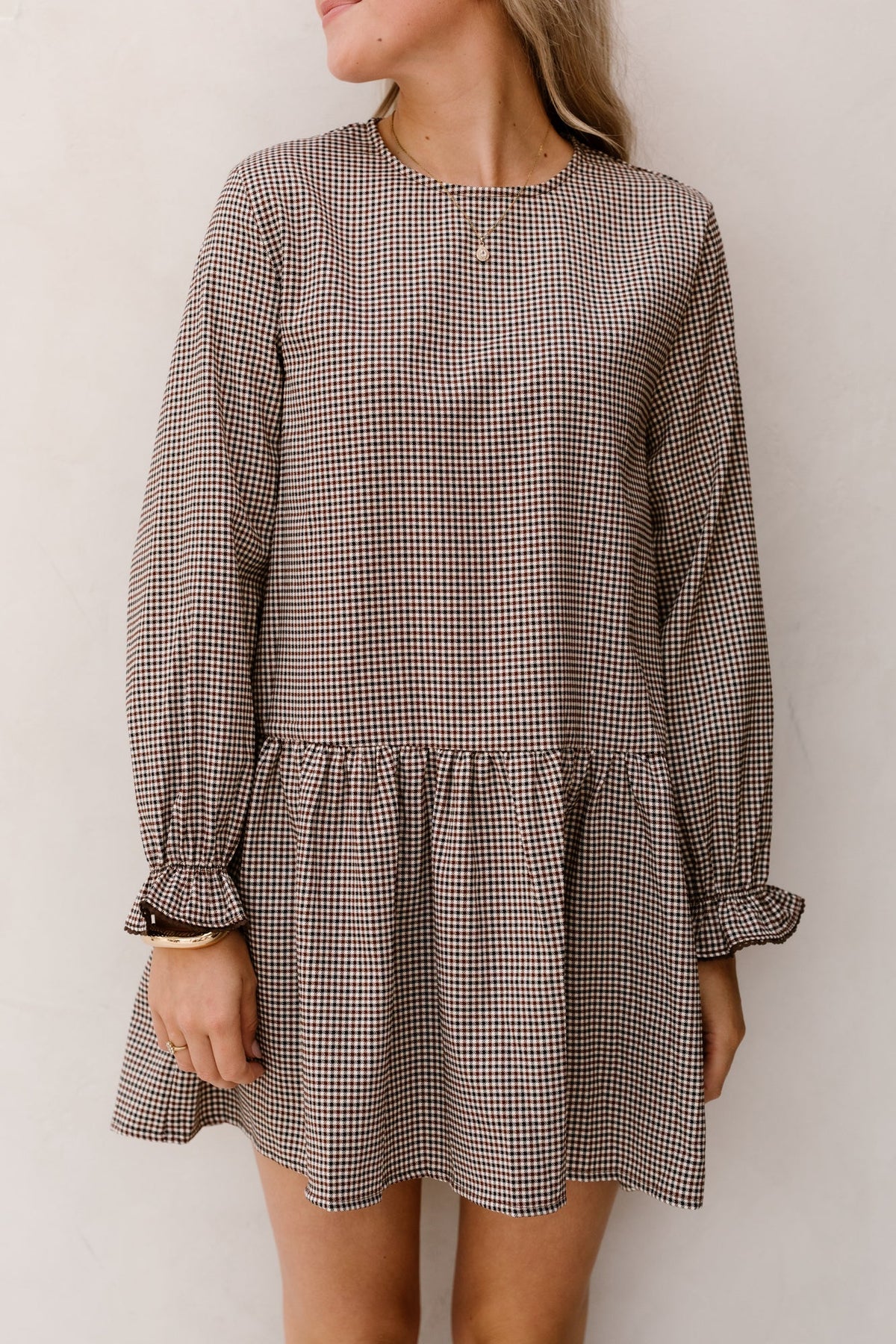Emilia Check Dress - Bij Keesje - Bij Keesje - Jurk